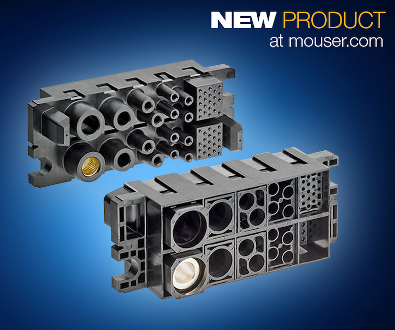 TE Connectivity’s modular high-power FORGE drawer connectors now at Mouser